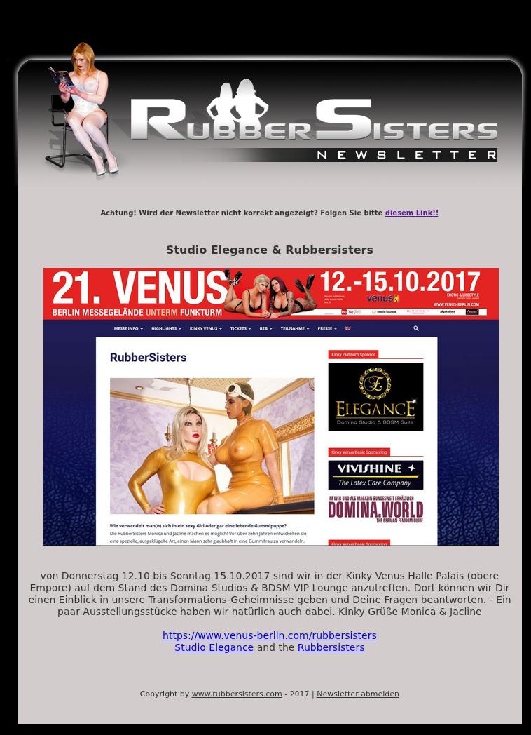 Rubbersisters - News No.10/2017