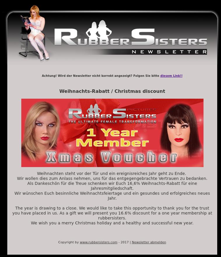 Rubbersisters - News No.12/2017